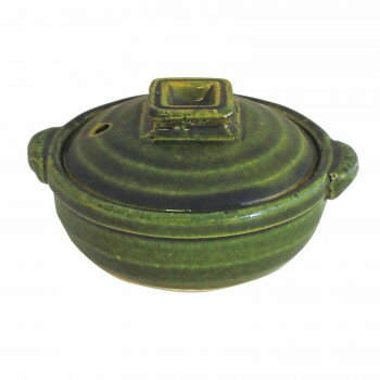 M0302 織部 3号鍋 萬古焼