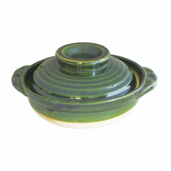 M7511 織部 5号鍋 萬古焼