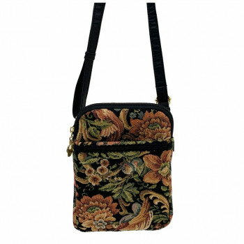 優美社　6002-00 ゴブラン織 （ごぶらんおり） ショルダーバッグ ブラック