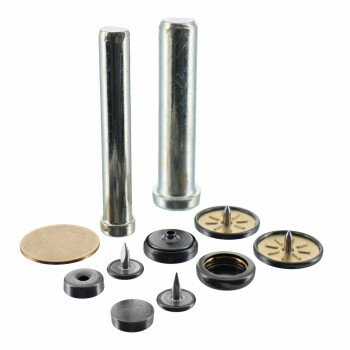 ホック一撃18mm　2入り　黒ニッケル　H18PHBK　606924