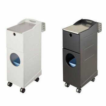 サロン向け　補助ワゴン　シャンプーワゴン　C-275　12751・ホワイト