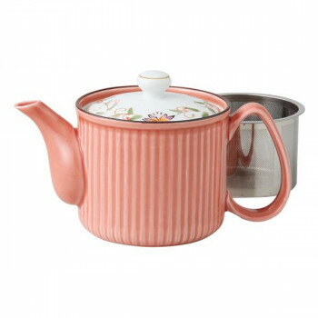 14048 波佐見焼 花蓮 SS軽量ポット (小・赤) 350ml