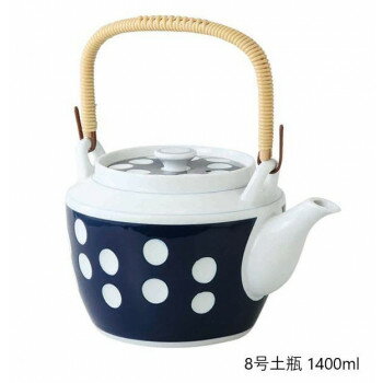23185 水玉 8号土瓶 1400ml