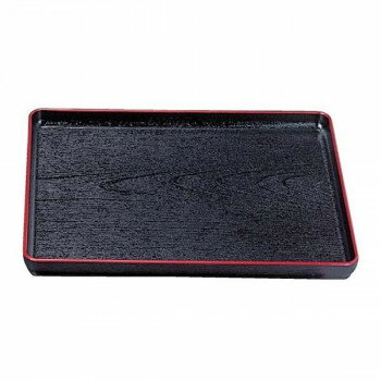 耐熱大寿木目盆 黒天朱SL(ノンスリップ加工) 尺7 50305700