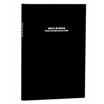 ナカバヤシ ドゥファビネ ブック式フリーアルバム 100年台紙 B5サイズ ブラック アH-B5B-141-D