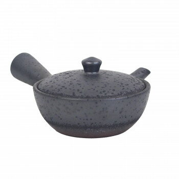 M1153 ベンリー急須 浅碗黒ゆずたたき 萬古焼