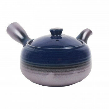 A-2142 南蛮福形急須 1.5号瑠璃釉 萬古焼