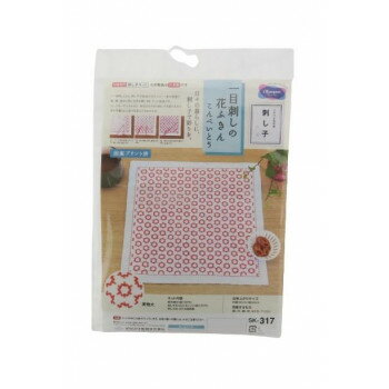 オリムパス　刺し子キット　一目刺しの花ふきん　こんぺいとう　SK-317