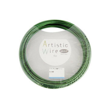 Artistic Wire(アーティスティックワイヤー)　カラーアルミ線　グリーン　2.0mm×10m