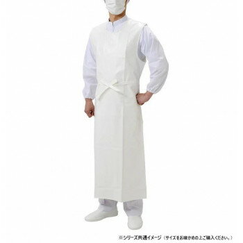 弘進ゴム　　　ネオフレッシュ　カッポウエプロン(袖無)　白　M　G0477GC