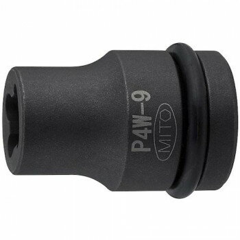 ミトロイ(MITOLOY) 1/2 インパクトレンチ用 ウエルドナット用ソケット 9mm P4W-9