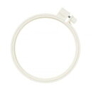 クロバー カラフル刺しゅう枠 12cm アイボリー・57-262