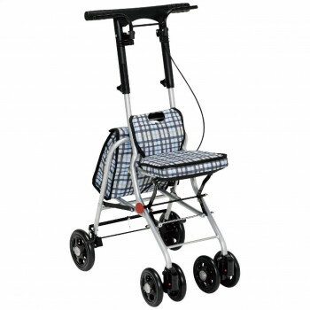 幸和製作所　テイコブ(TacaoF) シルバーカー(コンパクトタイプ) シプール チェックブラック SICP02-BK