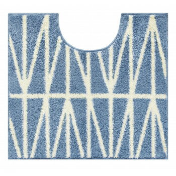 ナチュラルトイレマット　55×60cm ブランチブルー