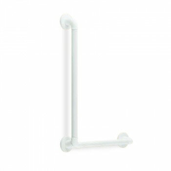 シロクマ　どこでも手すりディンプルL形 アイボリ BR-281　600×400