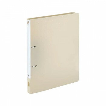 LIHIT LAB.(リヒトラブ) CUBE FIZZ リングファイル ツイストリング スマートスリム A4 S型(タテ型) ベージュ F-7005-16