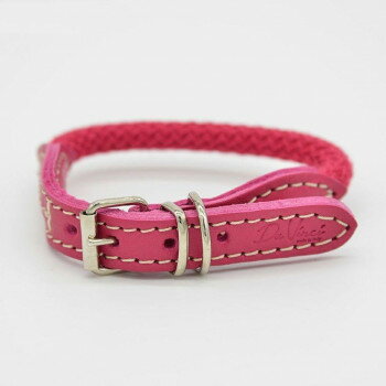 （ペット） Da Vinci ビアンカコットンロープカラー ピンク 2.5号 LDV100