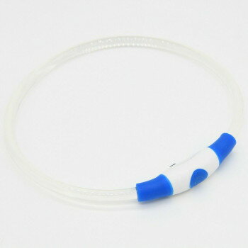 （ペット） GEWALK LED　セーフティ　フラッシング　ネックリング ブルー M LGE401