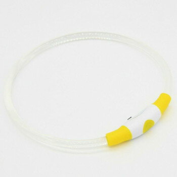 （ペット） GEWALK LED　セーフティ　フラッシング　ネックリング イエロー L LGE401