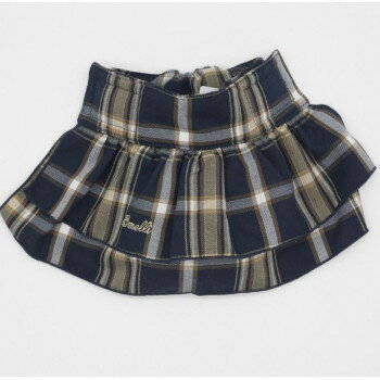 （ペット） Gemelli Dog タータンチェックマナースカート ネイビー M LGW102