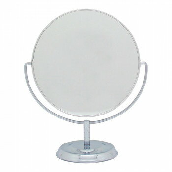 メリー 拡大鏡約3倍付卓上ミラー シルバー No.5870