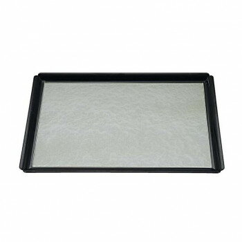 福井クラフト　尺1木瓜長角盆グリーン雲弱SL/裏黒塗 17401100