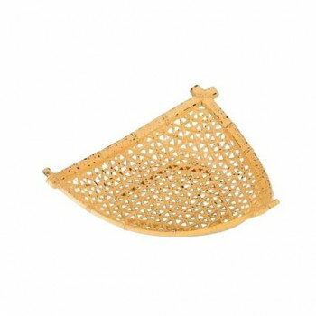 福井クラフト　7寸やすらぎ三角皿　ゴマ竹 51272401