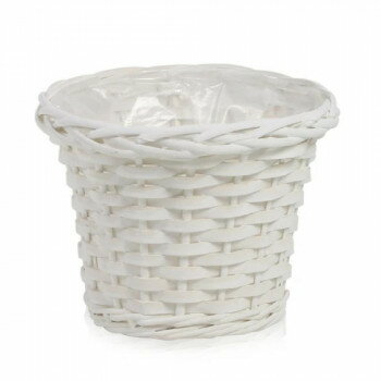 エスジーワンダーゾーン 柳＆ウッド ダ鉢5号広口ホワイト 318-50DRW