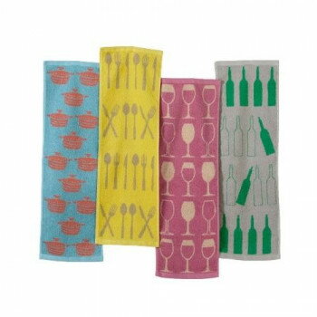 コンパクトおてふきタオル(ダイニング) 4柄組 SV-1612-4