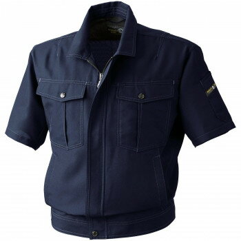 桑和 971 半袖ブルゾン Lサイズ ネイビー(1) Absolute GEAR