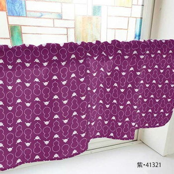 カフェカーテン ひょうたん 1000×450mm　紫・41321