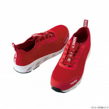 アイトス　51667 セーフティシューズ レッド 24.5cm