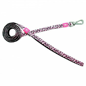 「北海道・沖縄・離島・一部地域へのお届けは別途送料を請求させていただきます。」「お客様都合でのキャンセルの場合、出荷前後にかかわらずキャンセル料などの手数料が発生いたしますので予めご了承ください。」「メーカーより取り寄せ商品のため、在庫状況によっては欠品・廃盤の可能性があります。あらかじめご了承ください。」ピンクのヒョウ柄の犬用リードです。ウェットスーツに使われる高機能素材を使っているため、軽量で柔らかく握りやすくて、長時間のお散歩でも手が疲れません。スタイリッシュなデザインと、快適性・機能性を両立する品質を兼ね備えた、ドイツ発の犬猫具ブランド「Max&Molly(マックス&モーリー)」。【商品説明】・軽量で速乾性の高いネオプレン(ウェットスーツの素材)を使っているため、丈夫でありながら使い心地も抜群です。・持ち手部分には小物を取り付けることができる「Dカン」付き。【注意事項】※本製品はペット用製品です。本来の用途以外には使用しないでください。※この製品は散歩用のリードです。係留用としては使用しないでください。※犬の急な動きにより想定荷重を超えた場合、金属部分が破損する恐れがありますので十分にご注意ください。※経年劣化による事故防止のため、ご使用前後には必ず点検を行ってください。※壊れかけた場合は直ちに使用を中止し新しいものに交換してください。サイズ長さ:約120cm、幅:1cm個装サイズ：19.2×6.8×2.6cm重量約35g個装重量：80g素材・材質ネオプレン仕様体重15kgまで使用可能生産国中国fk094igrjs
