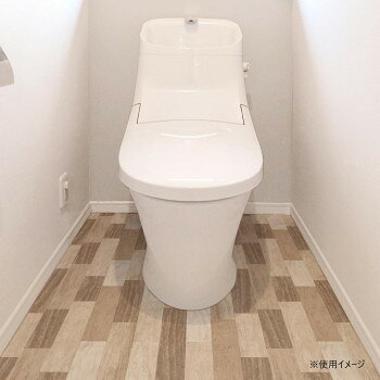抗菌トイレ模様替え　KSBKT-04 90cmx170cm 寄木 ブラウン