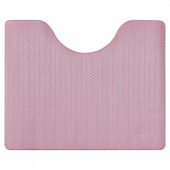ズボラ 拭ける トイレ足元マット ミニ ピンク 約40×50×0.5cm　ヨコズナクリエーション