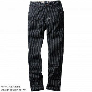 桑和 1472-08 カーゴパンツ(ノータック) Mサイズ ストライプ(910) Dandy Dad