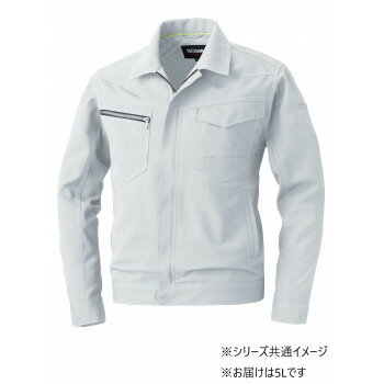 桑和 963 長袖ブルゾン 5Lサイズ シルバーグレー(22) SOWA