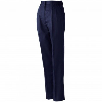桑和 420 レディースツータックスラックス Lサイズ ネイビー(1)