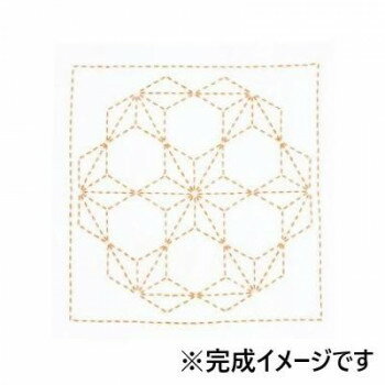 オリムパス 刺し子キット　花ふきん　飛び麻の葉 269
