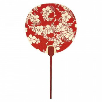 日本製(MADE IN JAPAN) うちわ 南の風 (赤) 2512