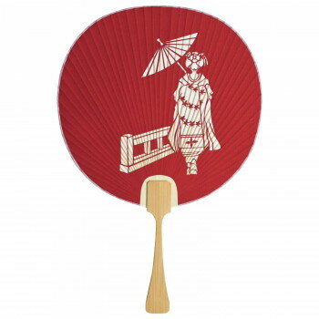 日本製(MADE IN JAPAN) うちわ 舞妓 2652