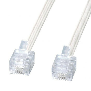 Hdmi Cable - サンワサプライ エコロジー電話ケーブル ホワイト 7m TEL-E4-7N2