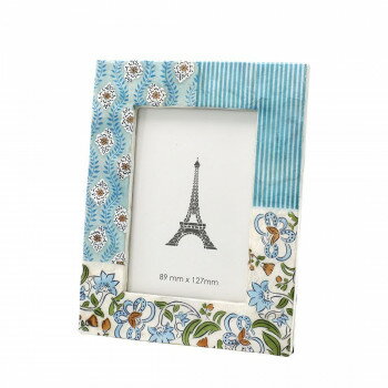 カピスフォトフレーム マルセイユストライプ サックス 19524801106