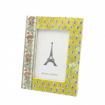 カピスフォトフレーム アウィニヨンボーダー イエロー 19524801105