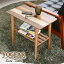 サイドテーブル テーブル 木製 ロー おしゃれ 棚 モダン スリム ソファ 低い 小さめ シンプル ベッドサイドテーブル ベッド 棚付き ブラウン