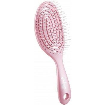 ヘアブラシ　3D　タングルブラシ　らせん　mini　ピンク　7200