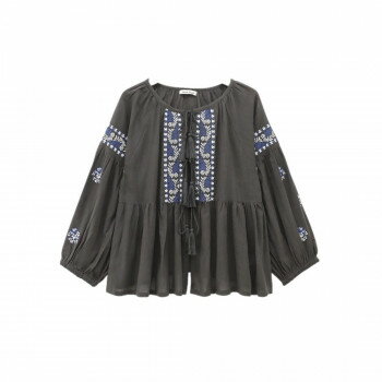 ブラウス プリクラーサ チャコール 20825120482