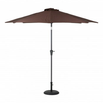 不二貿易　（C/D:85186） アルミパラソル 270cm ブラウン