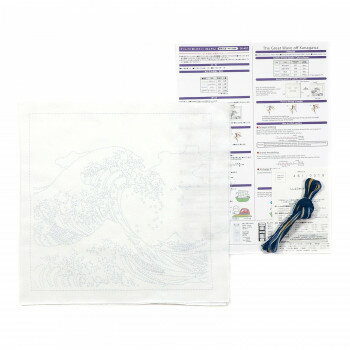 オリムパス 葛飾北斎 富嶽三十六景 刺し子キット 神奈川沖浪裏 SK407