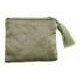東京かんかん ビーズ刺繍フラットポーチ セージ M42-1175SG [2]